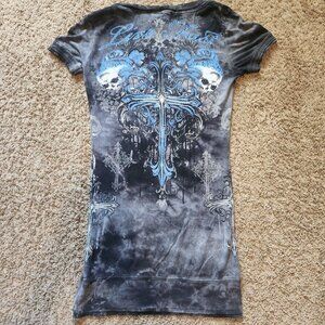 affliction style shirt